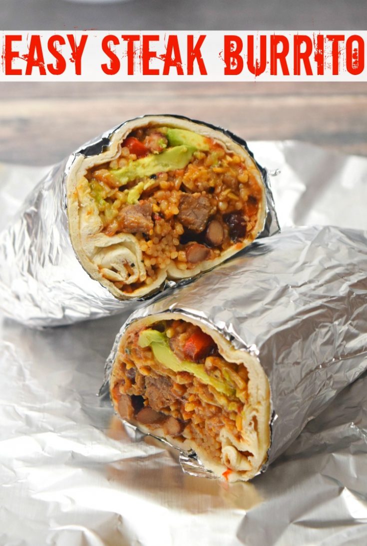 Easy Steak Burrito Recipe | Just Microwave It