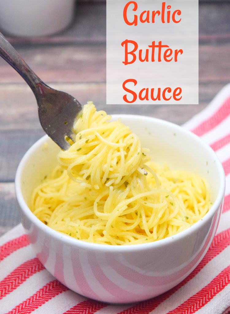 Easy and quick garlic butter sauce in the microwave