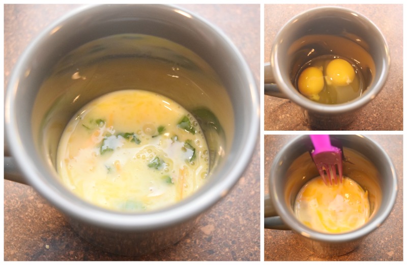 How to make scrambled eggs in a mug