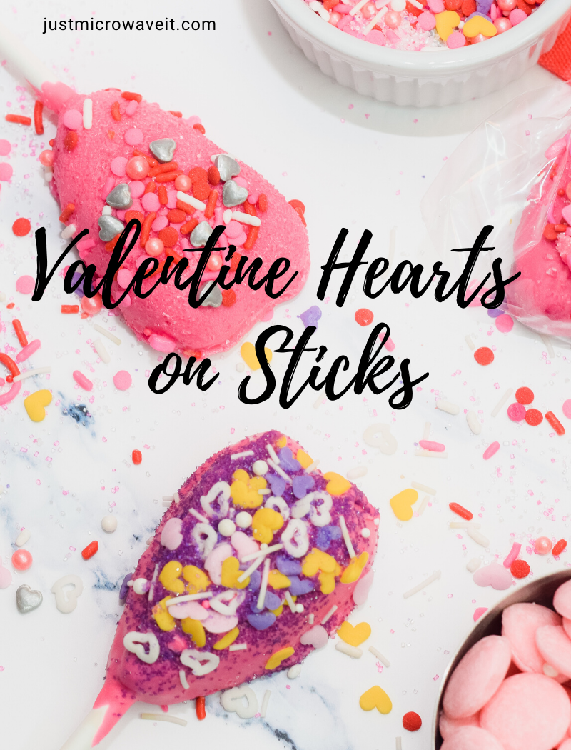 Hero image for Valentine Hearts on Sticks made with Reese's Peanut Butter Hearts