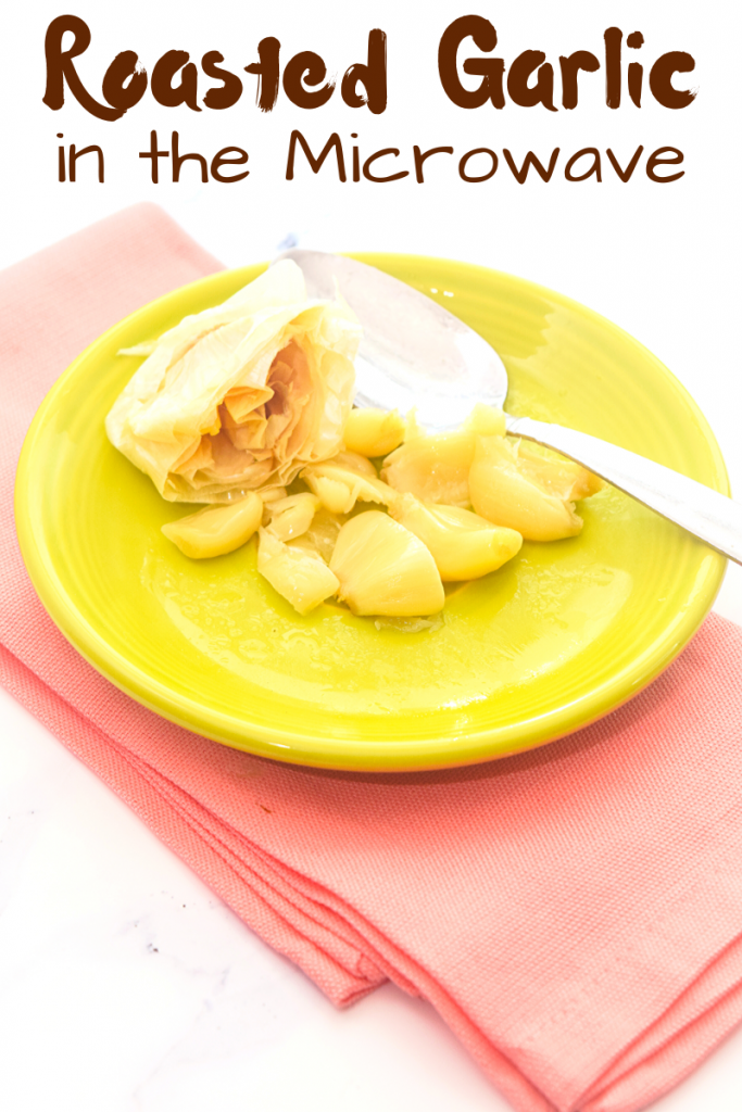 Roasted Garlic in the Microwave Just Microwave It