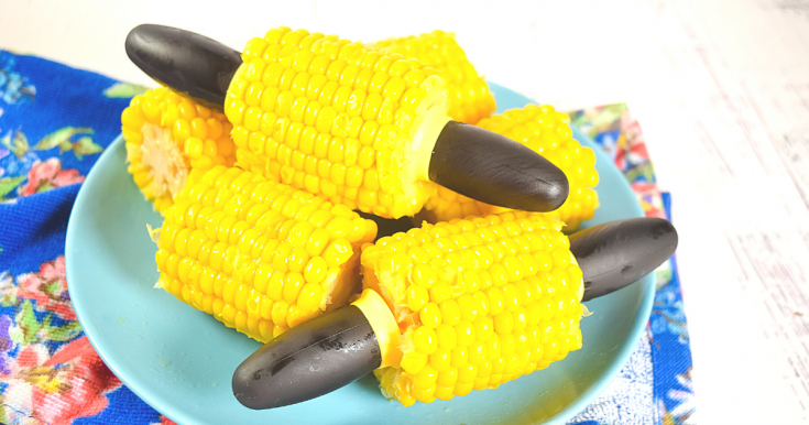 Frozen Corn on the Cob in the Microwave