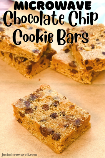 Making Microwave Chocolate Chip Cookie Bars | Just Microwave It