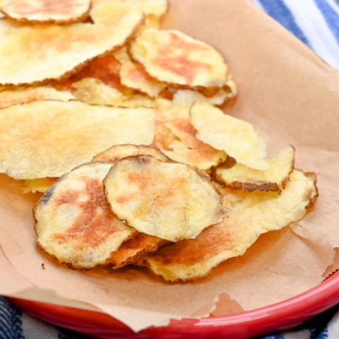 Easy Microwave Potato Chips Recipe • quick and healthy!