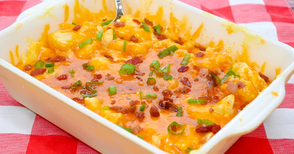 How to make Microwave Loaded Cauliflower Casserole Just Microwave It