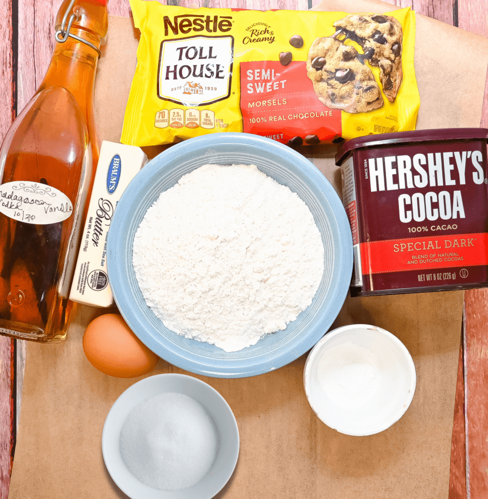 ingredients to make microwave brownies from scratch