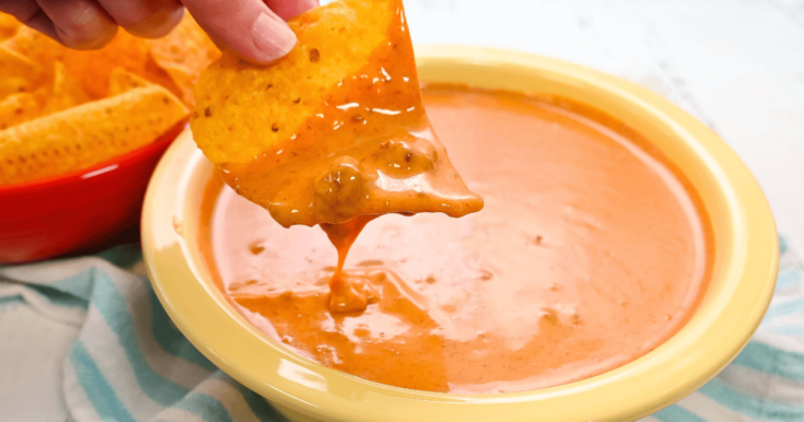 Microwave Copycat Chili's Skillet Queso Dip