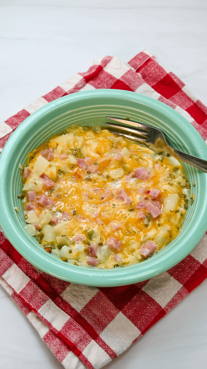 Single Serving Cheesy Hashbrown Casserole Just Microwave It